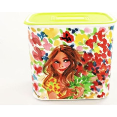 TUPPERWARE Quadro Optimum Ultimo 2,1 l baltos spalvos kalkių talpykla Spring Box