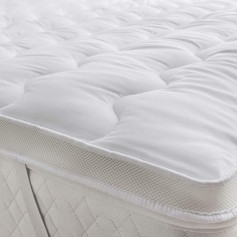 Mikropluošto čiužinio apsauga Hollowfibre Filling Anti Allergy Ultra Soft Airflow Mattress Protector Small Double 4ft x 75in