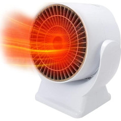 Ventiliatorinis šildytuvas Energiją taupantis tylus keraminis ventiliatorinis šildytuvas 30° pasukamas aukštyn ir žemyn, 800 W energiją taupantis ventiliatorinis šildytuvas su 2 režimais, apsauga nuo perkaitimo ir pakreipimo, ventiliatorinis šil
