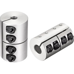 2 x 8 mm iki 10 mm veleno jungtis 25 mm x 40 mm jungtis Aliuminio lydinio šarnyrinis variklis, skirtas 3D spausdintuvui CNC mašinai 