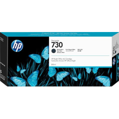 HP 730 (P2V71A) originali spalvoto atspalvio dažų paletė, 1 pakuotė Schwarz Matt, Designjet