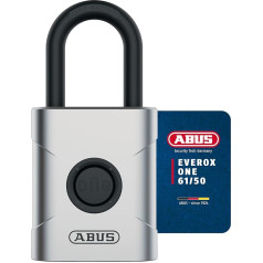 ABUS Everox One 61/45 be rakto oro sąlygoms atspari pakabinama spyna IP66 ir IP68, skirta sporto salei, biurui, namams, sodui ir kt., sidabrinė, 45 mm