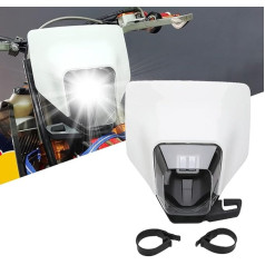 USTPO motociklo priekinių žibintų žibintų aptakas kaukė dienos šviesos 2018 FC250 FC350 FE250 FE350 FX350 Dirt Bike Motocross Enduro Supermoto - balta