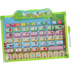 TOYANDONA 4 dalių sieninė lentelė rusų kalbos mokymuisi Rusų abėcėlė vaikams sieninė abėcėlės lentelė plakatas su rusų abėcėle Rusų fonetinė sieninė lentelė žaislinė raidžių sienelė