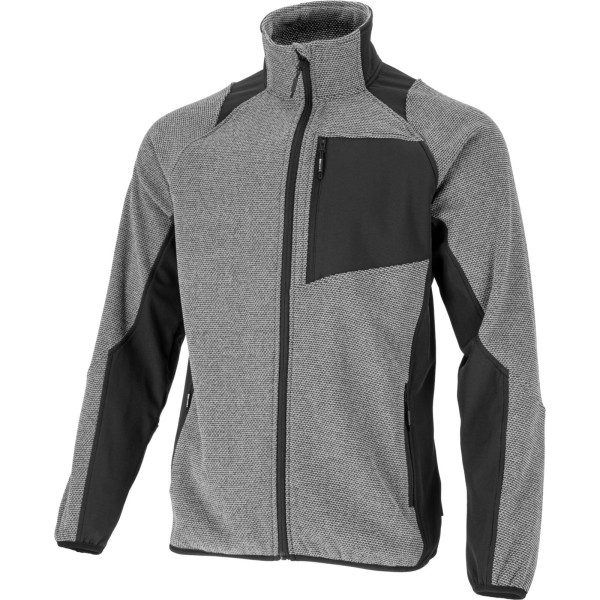 Pilkai juodas tech-fleece džemperis, 