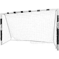 MUWO Dideli futbolo vartai, pagaminti iš tvirto plieno, su tekstiline danga ir tinklu. 3 x 2 m didelis, lengvas surinkimas dėka prijungimo sistemos su paveikslėlio instrukcijomis. Tinka naudoti viduje ir lauke.