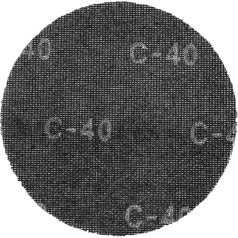 Graphite Velcro abrazyvinis tinklelis, 225 mm, K40, šlifuokliui 59G260, 10 vnt.