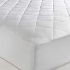 „The Bettersleep Company“ prekės ženklas – viengubo egiptietiškos medvilnės čiužinio apsauga – prabangus viešbučio kokybės perkalinis audinys, 30 cm itin gilus sijonų plovimas mašinoje Antialerginis lengvos priežiūros apdaila, sukurta