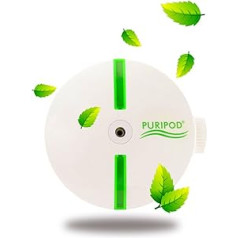 BEST DIRECT Puripod® valytuvas kvapų neutralizatorius Kambario oro valytuvas ir jonizatorius Clean Electric Quiet namų klimato valiklis su filtru nuo alergijos, dulkių, žiedadulkių ir rūkymo