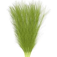 tiekimo žemėlapis Kunstpampasgras, klein, 45 cm, künstliches flauschiges Pampasgras, 7 Zweige, künstliche Vasenfüller für Zuhause, Büro, Vase, Hochzeitsdekoration, Grün, 4 Stück