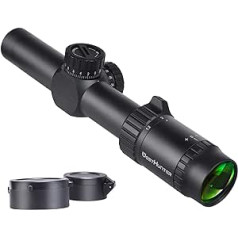 „WestHunter Optics HD-S“ 1,2–6x24 medžioklinio šautuvo taikiklis, antroji židinio plokštuma, šautuvų taikikliai, 30 mm taktinio tikslumo 1/2 MOA šautuvo taikiklis, skirtas šautuvui / „airsoft“ / pneumatiniam šautuvui