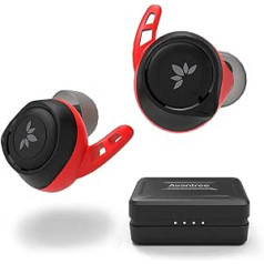 „Avantree TW106“ „Bluetooth“ sportinės ausinės 5.0 IPX7 belaidės „In-Ear Sport“ ausinės, skirtos sportiniam sportui su ausų pelekais, aptX kodekas, puikus garsas ir garsumo valdymas, 120 valandų akumuliatoriaus veikimo laikas