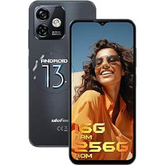 Ulefone Note 16 Pro 256 GB Android 13 mobilusis telefonas be sutarties 50 MP kamera SD-256 GB 6,52 colio aštuonių branduolių išmanusis telefonas be sutarties