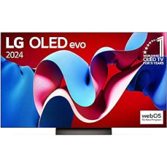 LG OLED55C47LA televizorius 55 colių (139 cm) OLED evo Fernseher (α9 Gen7 4K AI-Prozessor, Dolby Vision, bis zu 120Hz) [Modelljahr 2024]