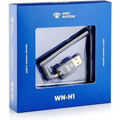 WiFi Nation® 802.11ac AC600 USB WiFi adapteris belaidis 2dBi dipolio SMA antenos mikroschemų rinkinys Realtek RTL8811AU Dviejų juostų 2,4 GHz arba 5 GHz Windows MacOS Linux palaikymas