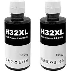 LAIPENG 32XL rašalas, suderinamas su HP 32 XL, skirtas Smart Tank 315 319 455 515 516 530 555 558 559 570 655 670 790 5105 7005 7006 7365 juodas (juodas)
