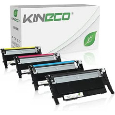 Kineco 4 toneriai suderinami su Samsung CLT-P406C su Samsung CLP-360 CLP-365 CLX-3305FN CLX-3305FW CLX-3305W Xpress C460W C460FW C410W C467W