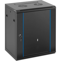 Frommstarck Pakabinamas serverių tinklas RACK spinta 19'' 12U IP20 iki 60 kg 54x39x62 cm JUODAS
