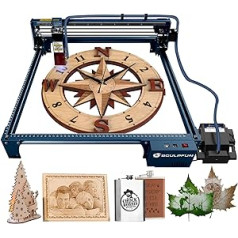Lazerinis graviravimo aparatas SCULPFUN S30 Pro, 10 W lazerio išėjimo galia, su automatine oro atrama, 0,06 x 0,08 mm suspaustas taškas, lazerinis pjoviklis ir graviravimo mašina medienai, metalui, stiklui