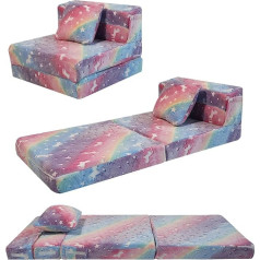 Memorecool Žaisti sofa, Vaikiška sofa, Švytinti vaikiška sofa, Vaikiška sulankstoma sofa, Flip sofa kėdė, Vaikiška sofa, Z lova, Vaikiška sulankstoma sofa, Grindų lova, Sulankstoma sofa žaidimų kambariui