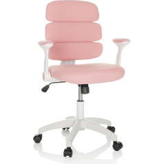 Hjh Office Vaikų kėdutė Ergolino W 736429 Vaikų sukamoji kėdutė su ergonominiu atlošu rožinės spalvos