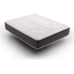 Imperial Confort ViscoBayscent Visco Graphene čiužinys, 30 cm storio, labai tvirtas, pralaidus orui, 90 x 190 cm, Viscographene Hr Core, baltas/pilkas, 90 x 190 cm