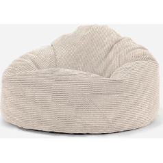 Lounge Pug , Mini Mamutas Bean Bag kėdė Pom-Pom Cream