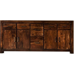 Massivmoebel24.De Rožinio medžio masyvo baldai Life Honey Sideboard Medžio masyvo Sheesham lakuoti baldai Metro Life #134