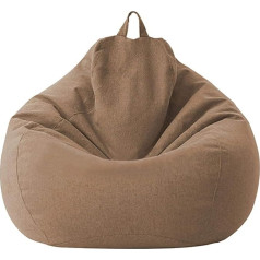 Kisbeibi Bean Bag dangtelis, Lazy Lounger Bean Bag saugojimo kėdės dangtelis su užtrauktuku vaikams ir suaugusiems, 100x120cm