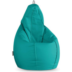 Happers Dirbtinės odos patalpų pupelių maišas Pear Turquoise XXL