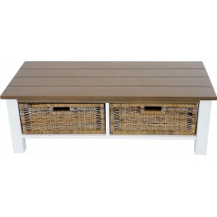 Dbhfgjmn Prieškambario zonos konsolinis staliukas Sofos kavos staliukas Svetainės staliukas Šoninis staliukas Medinis staliukas 38 x 112 x 52 cm 2 krepšiai