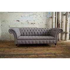Jvmoebel 3-viečių Česterfildo apmušalų sofos dizainas Prabangios sofos sofos sofa XXL audinys
