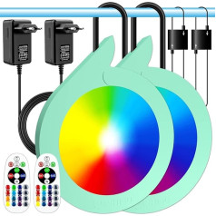 OASHISU 2 LED baseino apšvietimas po vandeniu, skirtas antžeminiam baseinui 20 W RGB pakabinamas baseino žibintas Programa veikia su 