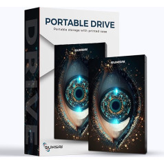 SUHSAI išorinis kietasis diskas 1 TB nešiojamas kietasis diskas Žaidimų išorinis kietasis diskas Atsarginė kopija USB 3.0 duomenų saugojimo diskas Akimis atspausdintas kietasis diskas, suderinamas su 