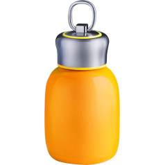 Mažas vakuuminis izoliuotas vandens buteliukas 9oz Mini šiluminė kolba Nešiojamas nerūdijančio plieno vakuuminis kavos puodelis Kelionės puodelis lauko stovyklavimo sportui (oranžinis)