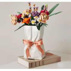 Papieriaus vazelė iš keramikos, puošni vaza Lego-Blumenstrauß, vazelė šviesai, maža vaza, vazelė gėlėms, didelė vazelė šviesai, Wohnzimmereingang, Tischdekoration, Taschenvase