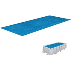 Bestway Flowclear PE-Solarabdeckplane 380 x 180 cm, blau, eckig, für eckige 404cm und 412cm Aufstellpools