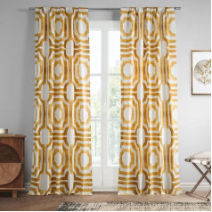 HPD Half Price Drapes PRTW-D23C-84 Spausdintos medvilninės užuolaidos (1 skydas) 50 x 84 cm Mecca Gold
