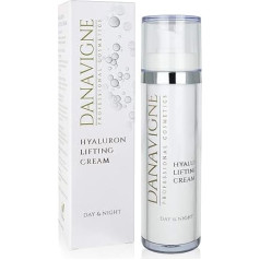 Danavigne Hyaluronic Cream High Dose Anti Wrinkles I Hialurono rūgšties kremas moterims ir vyrams I Senėjimą stabdantis veido kremas su momentiniu poveikiu nuo raukšlių I Pakuotė po 1 (1 x 50 ml)