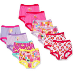 Sesame Street Unisex Kūdikių Sesame mergaičių kelnaičių kelnaitės ir mažylių apatinis trikotažas, Sesame Tg 10 Pack, 4T US, 10 mokymo kelnaičių pakuotė