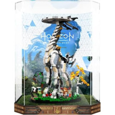 APRILA Akrilo vitrina Lego 76989 Horizon Forbidden West, dulkėms atspari vitrina, skaidri vitrina, dėžutė kolekciniams modeliams laikyti, 29,2 x 23,2 x 41 cm (tik vitrina)