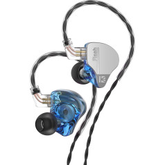 YINYOO KBEAR Flash Earbuds Laidinės žaidimų ausinės 3,5 mm kištukinės ausinės 1DD 1BA hibridinės IEM ausinės su laidu be susipainiojimo, skirtos nešiojamajam kompiuteriui (be