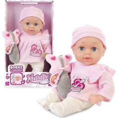 Natalija bobas 33 cm lėlė su žaislu