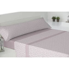 ENERGY COLORS TEXTIL-HOGAR Quehisy 3 dalių patalynės komplektas (paklodė, plokščia paklodė, 1 pagalvės užvalkalas), pavasaris/vasara (lova 135 x 200 cm, banguota)