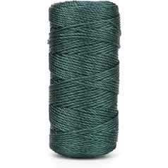 KINGLAKE 2 mm žalias nailoninis laidas, 130 m tvirtas sodo laidas, pakavimo laidas, atsparus oro sąlygoms plyšimui laidas, skirtas sodininkystei, augalams palaikyti, amatams, stovyklavimui, tinklelio gamybai