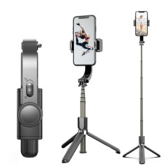 Selfiju statīvs Mocco Gimbal 4in1 Universal, melna, 4 - 6.9 
