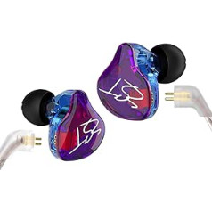 „Yinyoo Easy KZ ZST Hybrid Banlance Fitting“ su dinaminėmis į ausis įstatančiomis ausinėmis 1BA+1DDD HiFi ausinėmis (spalvingas ZST mikrofonas)