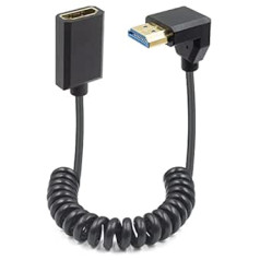 „Duttek“ HDMI–HDMI 2.1 suvyniotas kabelis 1,2 m itin plonas HDMI 2.1 kabelis, palaikymas 8K@60Hz 4K@120Hz Suderinamas su „Dolby Vision“: Xbox/PS4/PS5/Apple TV/4K Roku/Fire TV/Sony/LG/Samsung (žemyn)