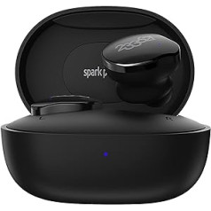 233621 „True“ belaidės „Bluetooth“ ausinės su aktyviu triukšmo slopinimu, „Zen II“ įdedamos belaidės ausinės iki 23 valandų atkūrimo laiko, TWS ausinės palaiko „Qualcomm Snapdragon Sound“ (juodas)