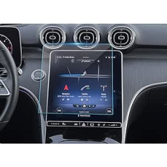 BIBIBO Mercedes Benz C klasės W206 navigacijos ekrano apsauga, ekrano apsauga, skirta Mercedes W206 / GLC X254 2022-2024, 9H grūdinto stiklo ekrano apsauga, GPS navigatoriaus ekrano apsauga